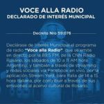 Voce alla radio Argentina